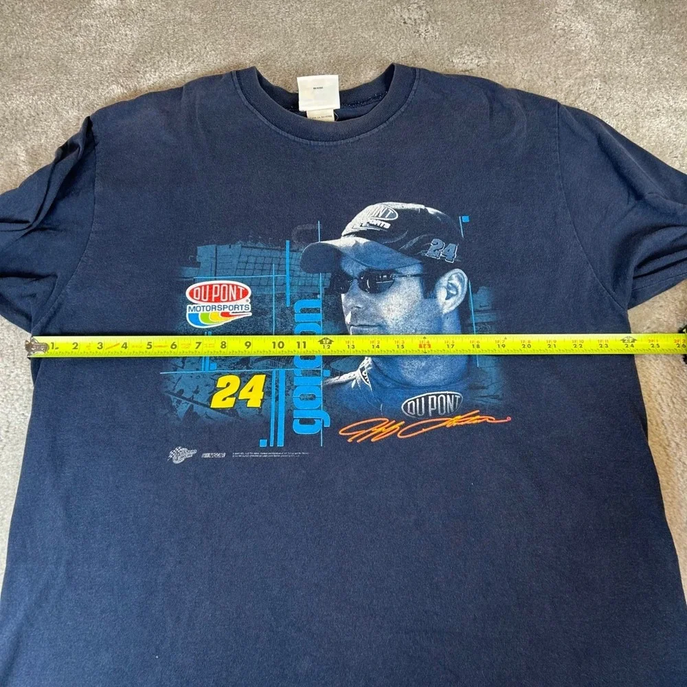 VTG 2005 Winner's Circle Jeff Gordon NASCAR T-Shirt Men's XL Navy DuPont Graphic